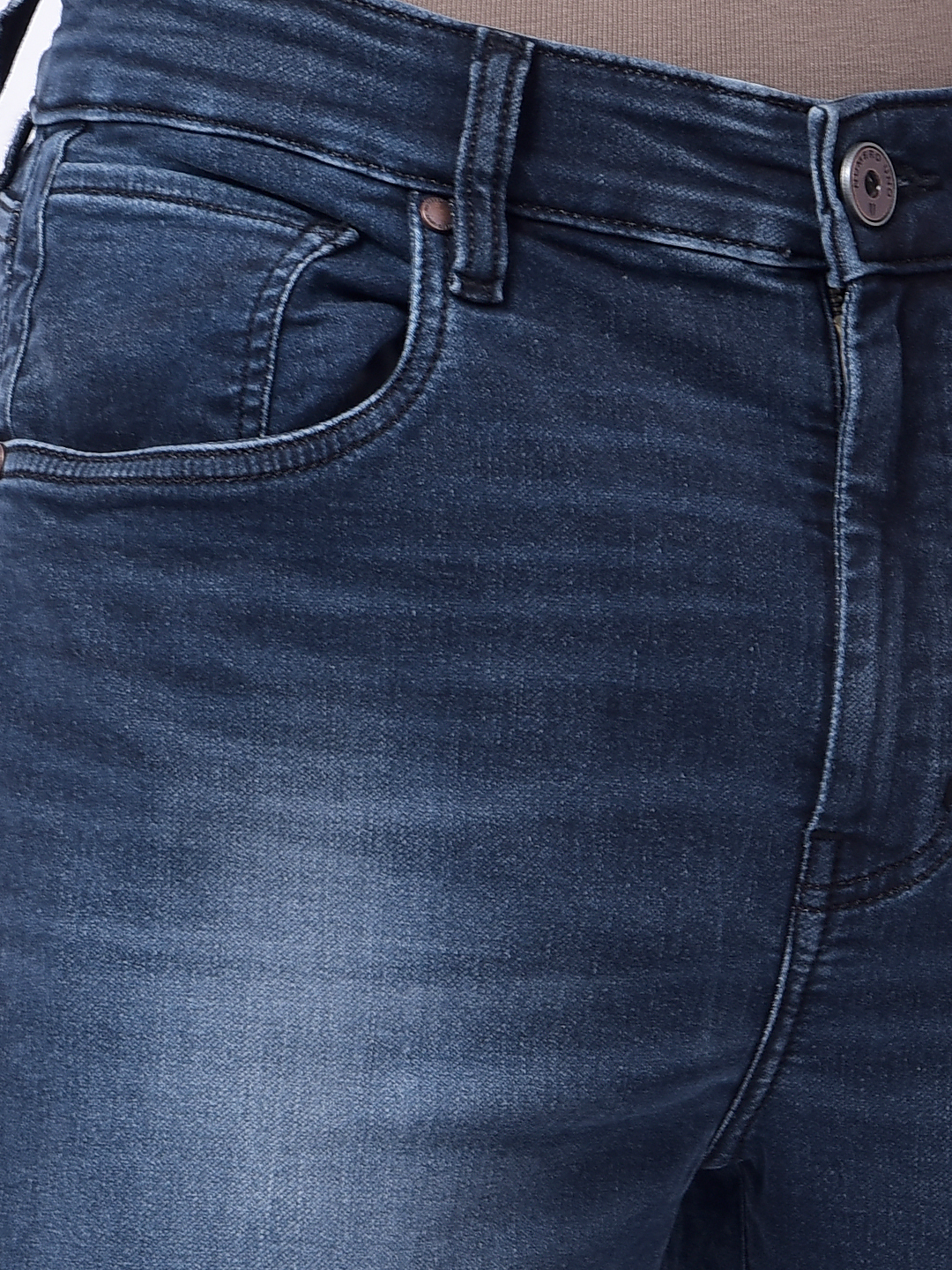 Numero Uno Men Dark Blue Slim Fit Mid Rise Sustainable Jeans